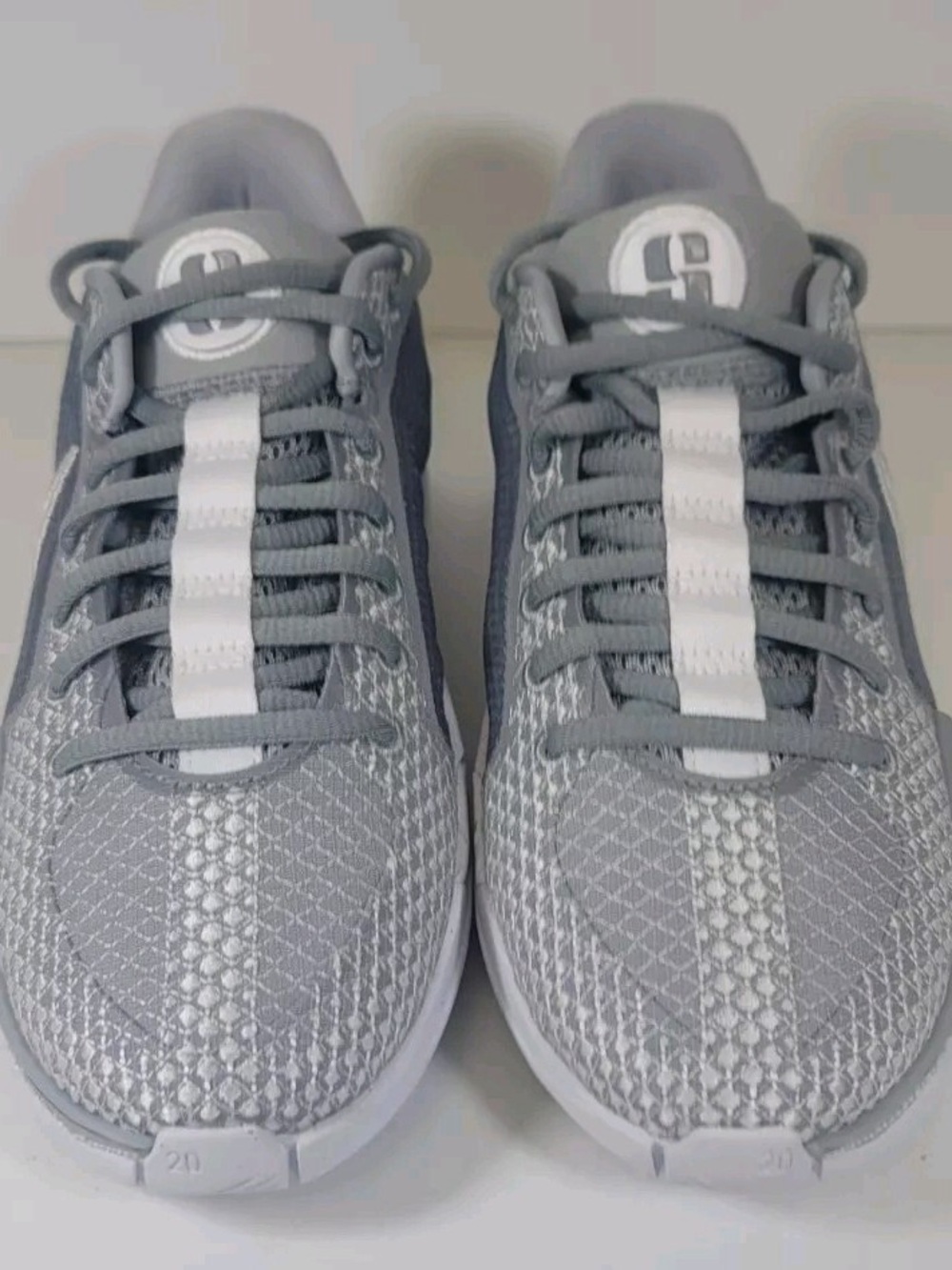 Nike React sabrina Light Gray basketball Sneakers with White Accents - Picture 2 of 9